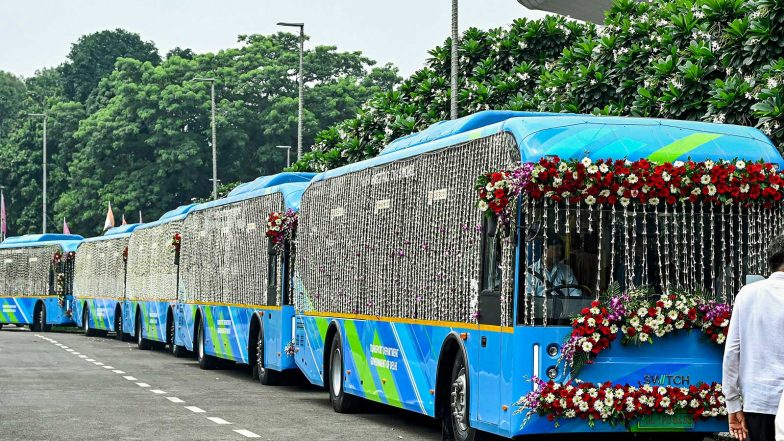 India News | Around 2,800 New EV Buses Likely to Be Added Soon in Delhi