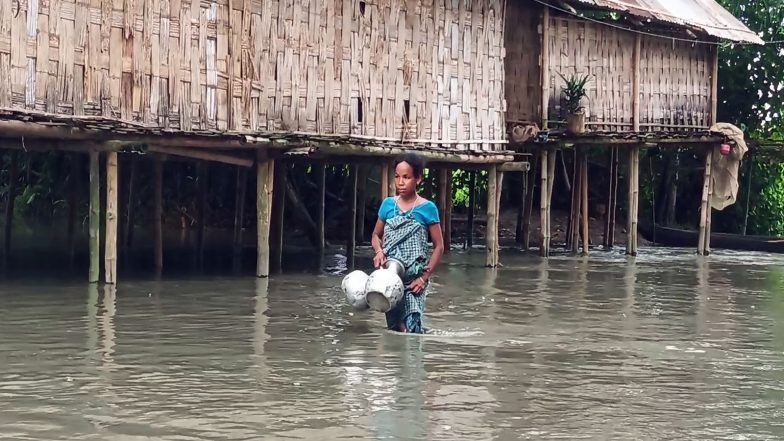 India News | Assam Flood Fury: Over 37,000 People Affected in Six Districts
