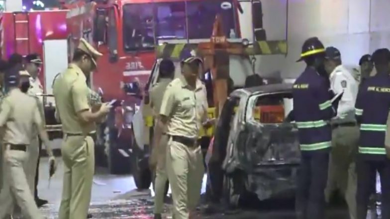 India News | Fire Breaks out in Car Inside Mumbai Coastal Road Tunnel; No Casualties