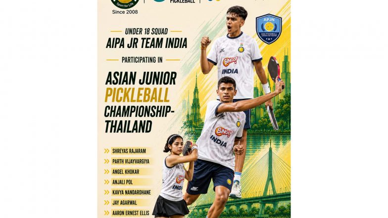 Sports News | AIPA Announces 34-member Indian Junior Contingent for 3rd Asian Pickleball Juniors