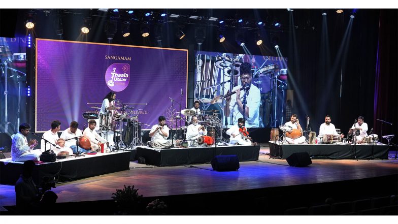 Business News | Bengaluru Witnesses a Grand Symphony of Rhythm, Music and Tradition at Sangamam Thaala Utsav 2026