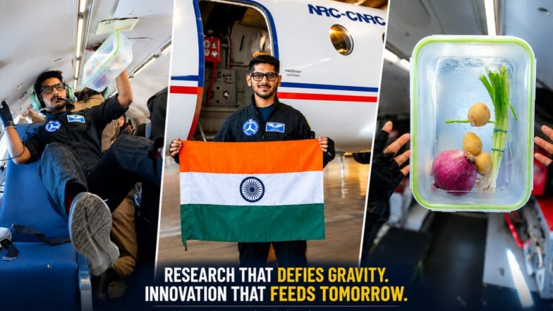 Business News | Indian Analog Astronaut Capt Aman Johri Conducts Landmark Microgravity Experiment for Space Research on Maharashtra Crops