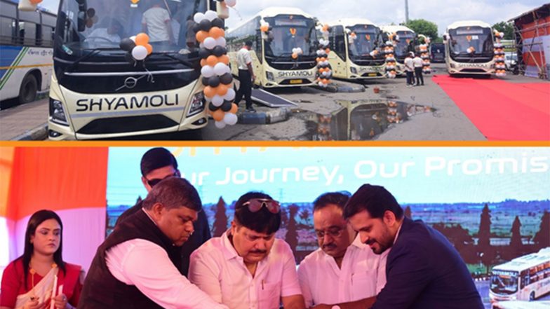 Business News | Shyamoli Paribahan Flags Off Volvo 9600 SLX Coaches on Kolkata-Delhi, Bengaluru, Chennai and Puri Routes