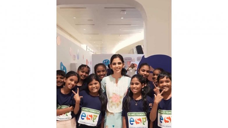 Entertainment News | Isha Ambani Joins Children at 'Emotions Lab'; Offering Learning Experience Through Immersive, Interactive Exhibits