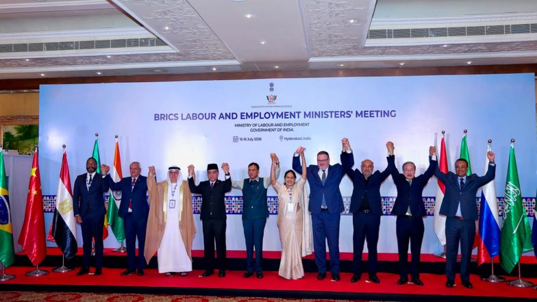 India News | India Hosts BRICS Labour Ministers' Meet in Hyderabad, Launches BRICS CONNECT