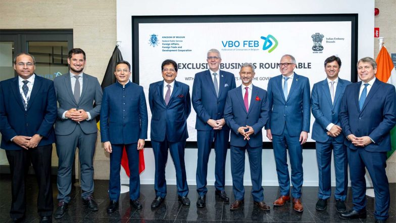 World News | Jaishankar, Goyal Participate in India-EU Business Roundtable, Highlight Growing Synergy in Partnership