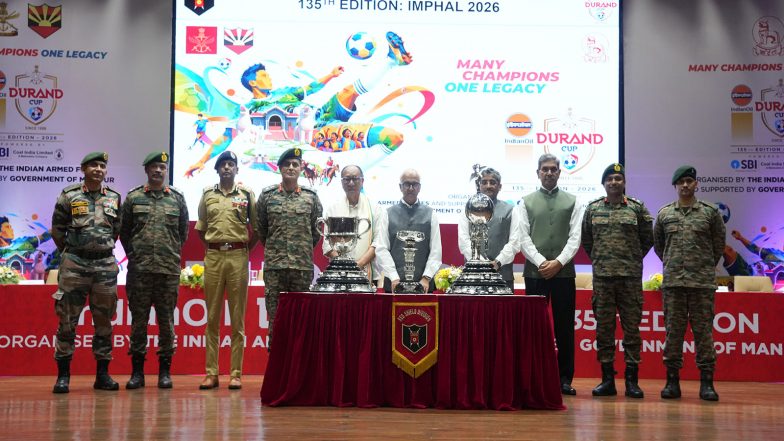 Sports News | Manipur Governor, CM Lead Imphal's Celebration of 135th Durand Cup Trophy Tour