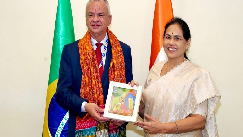 India News | India, Brazil Agree to Cooperate on Digital Labour Platforms, Skills, Social Protection: Union Minister Shobha Karandlaje