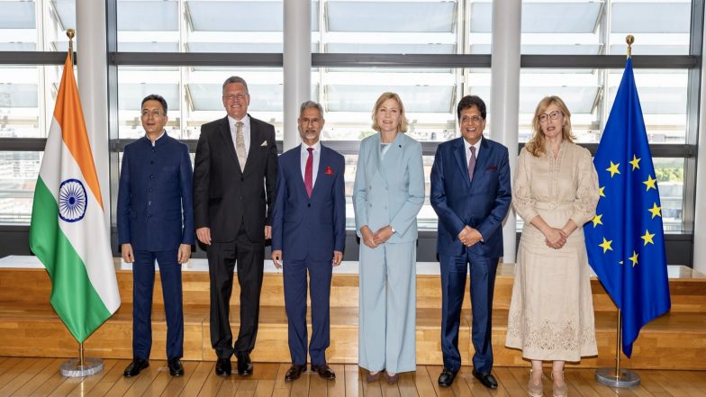 World News | India-EU Trade and Technology Council Advances Cooperation Across 3 Key Working Groups on Tech, Clean Energy, Trade