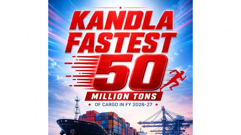 India News | DPA Kandla Crosses 50 MMT Cargo Mark 19 Days Ahead of Previous Year; Fastest Among Major Indian Ports