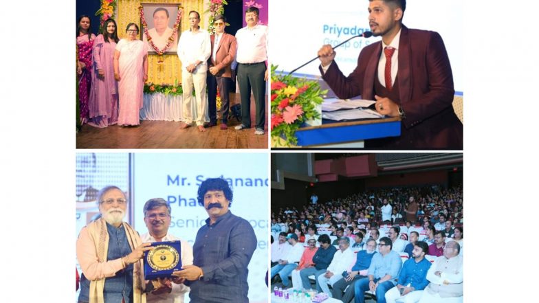 Business News | Actor Pravin Tarde and Educationist Shri Dattatray Ware Guruji Confer Samajratna Puraskar 2026 at Priyadarshani Group of Schools' 43rd Founders' Day
