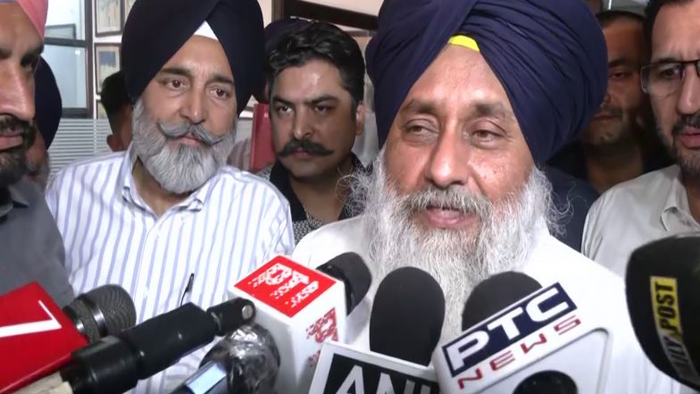 India News | This is Politics, Not Justice: SAD Chief Sukhbir Badal Says He Will Cooperate with SIT in 2015 Sacrilege Firing Case