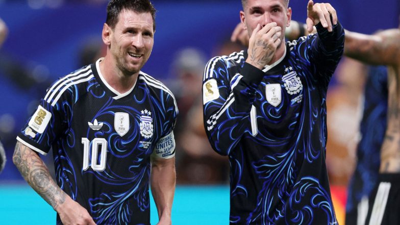 Sports News | FIFA World Cup 2026: 'Good Morning,' De Paul Shares Instagram Story with Messi After Argentina's Semifinal Win