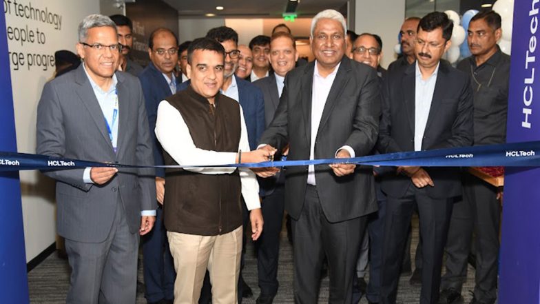 India News | Gujarat DyCM Harsh Sanghavi Inaugurates HCL Tech's Global Technology Centre at GIFT City