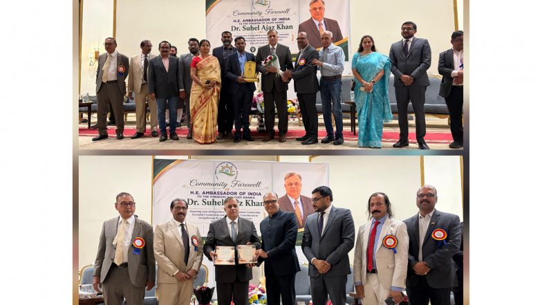 World News | Ambassador Suhel Khan Recieves Grand Farewell from Indian Community in Saudi Arabia