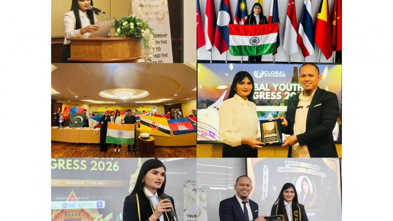 Business News | Telangana's Dr. M.A. Farha Honoured with World Changemaker Award at Global Youth Congress 2026 in Bangkok