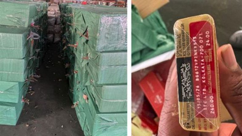 India News | DRI Seizes 15 Kg Methamphetamine, 4 Kg Pseudoephedrine, 85 Lakh Smuggled Cigarettes, and 2 Drone-dropped Pakistan-made Pistols in Nationwide Operations; 5 Arrested