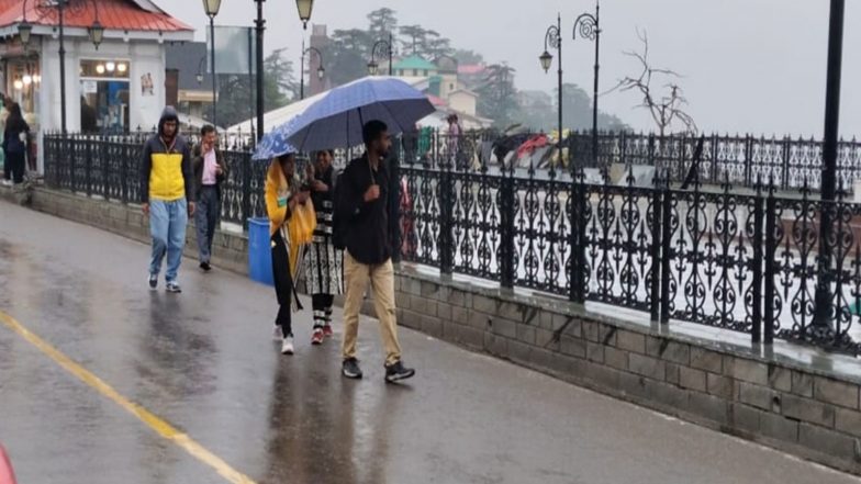 India News | IMD Issues Red Alert for Extremely Heavy Rain in Five Himachal Districts on July 20-21; Warns of Flash Floods, Landslides