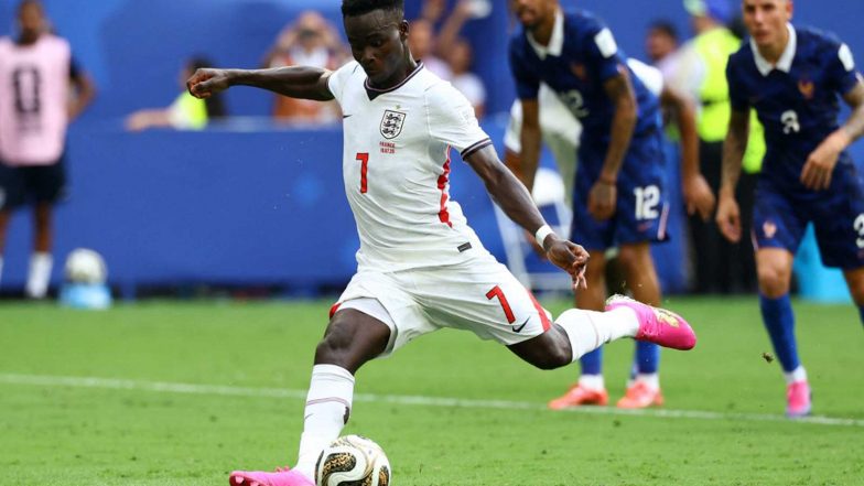 Sports News | FIFA World Cup 2026: Saka Hat-trick Overcomes Mbappe Brace as England Clinch Bronze with 6-4 Win over France