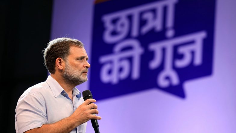 India News |  Assam Congress Backs Rahul Gandhi's 'Chatro Ki Gunj' Campaign, Attacks Centre and State over Education Policies