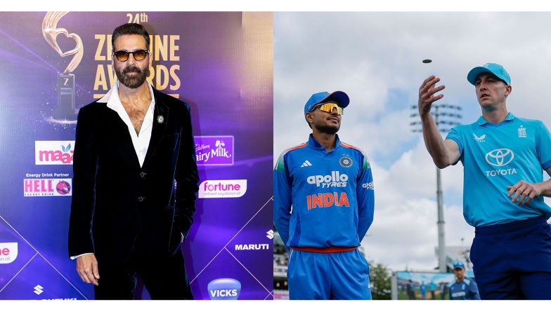 Entertainment News | Akshay Kumar Spotted Sporting White Beard at India Vs England Series Decider Match at Lord's