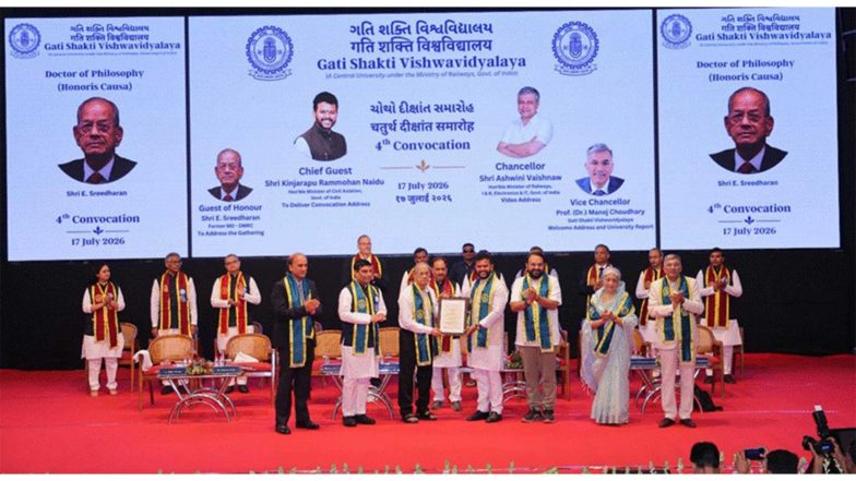 India News | Gati Shakti Vishwavidyalaya Holds Fourth Convocation; 121 Students Graduate Across B Tech. and MBA Programmes