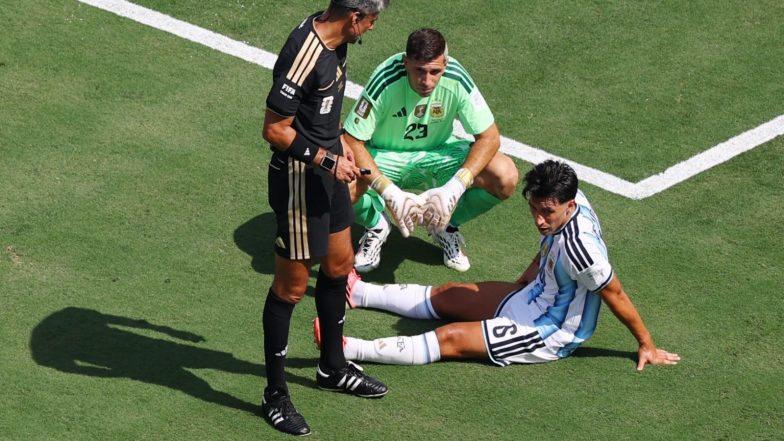 Sports News | FIFA World Cup 2026: Argentina's Lisandro Martinez Exits Injured in Final Against Spain