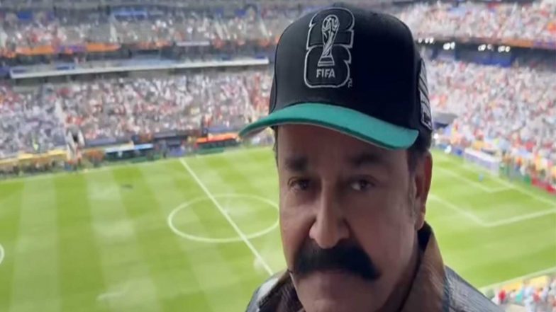 Entertainment News | Mohanlal Offers Fans a Peek Inside FIFA World Cup 2026 Final in New Jersey