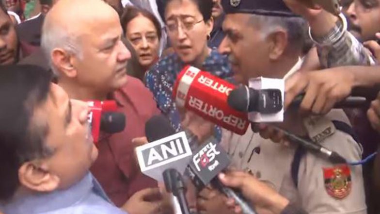 India News | Delhi: AAP Leaders Manish Sisodia, Sanjay Singh and Atishi Join CJP Protest March at Jantar Mantar
