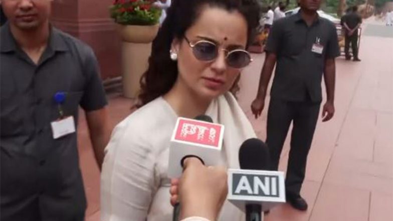 India News | 'You Cannot Arm-twist Government': Kangana Ranaut Slams Opposition for Creating Ruckus in Parliament