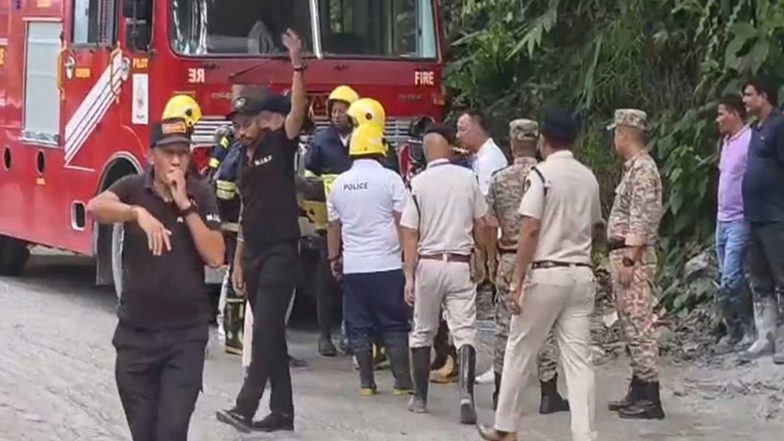 India News | Seven Fatalities Reported by District Administration: Officials as Rescue Op Continues After Several Trapped in Sikkim Tunnel