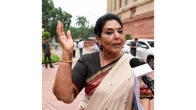 India News | Congress MPs Renuka Chowdhury, Vijay Vasanth Move Adjournment Motions over Parliament Protest Action, Internet Shutdown