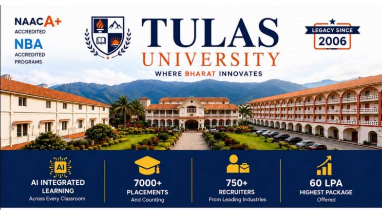 Business News | Tulas University Granted State Private University Status, Embarks on a New Era of AI-Integrated Higher Education