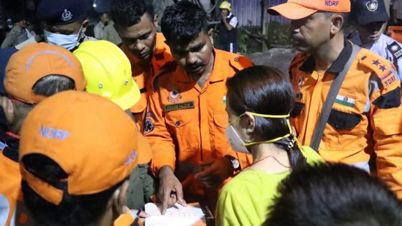 India News | Sikkim Tunnel Tragedy: Amit Shah Speaks to CM Tamang as 10 Bodies Recovered, Rescue Ops Continue