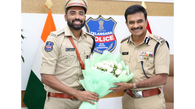 Sports News | DSP Mohammed Siraj Meets Telangana DGP CV Anand During Protocol Visit in Hyderabad