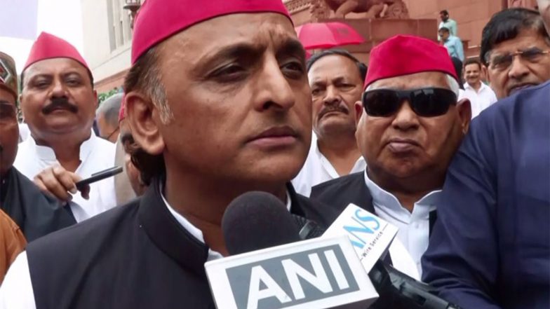 India News | Akhilesh Yadav Questions Delay in Education Minister's Resignation, Slams Police Action During CJP Protest