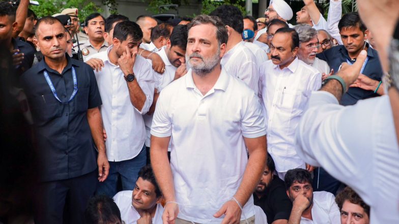 India News | Rahul Gandhi Urges People to Join Congress Protest at Lok Kalyan Marg, Says Voice of India's Students Will Not Be Ignored