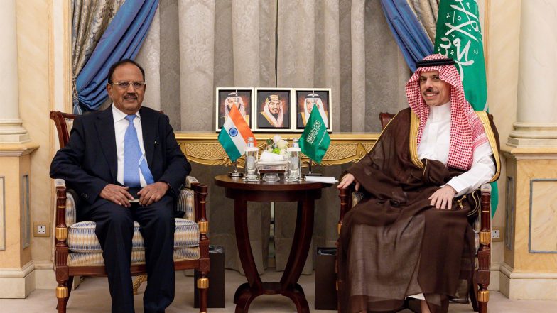 World News | NSA Ajit Doval Reviews Bilateral Ties, Regional Situation with Senior Saudi Leadership During Riyadh Visit