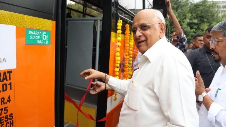 India News | Gujarat CM Bhupendra Patel Flags off 139 New GSRTC Buses for Tribal Students