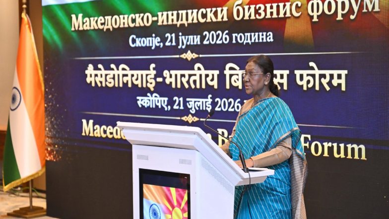 World News | India-North Macedonia Business Forum: President Murmu Urges Doubling Bilateral Trade Volume by End of Decade