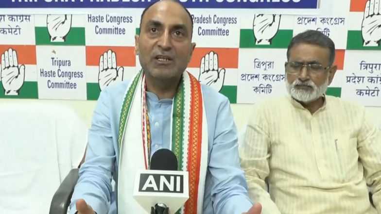 India News | Congress Launches Nationwide Campaign Against Exam Paper Leaks, AICC Member Participates in Tripura