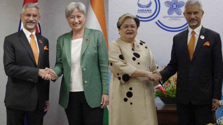 World News | Looking Forward to QUAD FMM: EAM on Meeting with Australian FM Wong; Discusses Strategic Partnership with Philippines' Counterpart