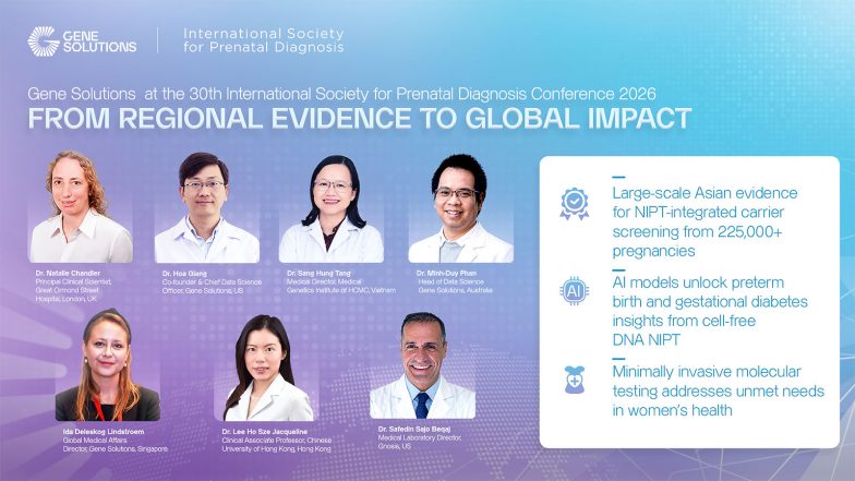Business News | Gene Solutions Showcases Global Evidence and Responsible Innovation in Prenatal and Women's Genomic Health at ISPD 2026