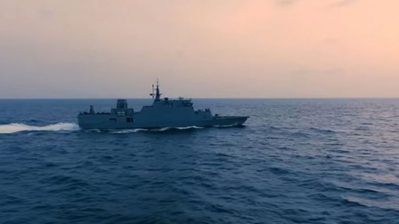 India News | Indian Navy Commissions INS Malvan, the Second of Mahe-class Anti-Submarine Warfare Shallow Water Craft