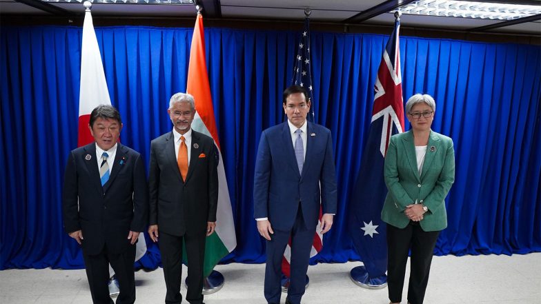 World News | Quad FMM Reaffirms Free, Open Indo-Pacific Commitment, Backs ASEAN Unity, Centrality