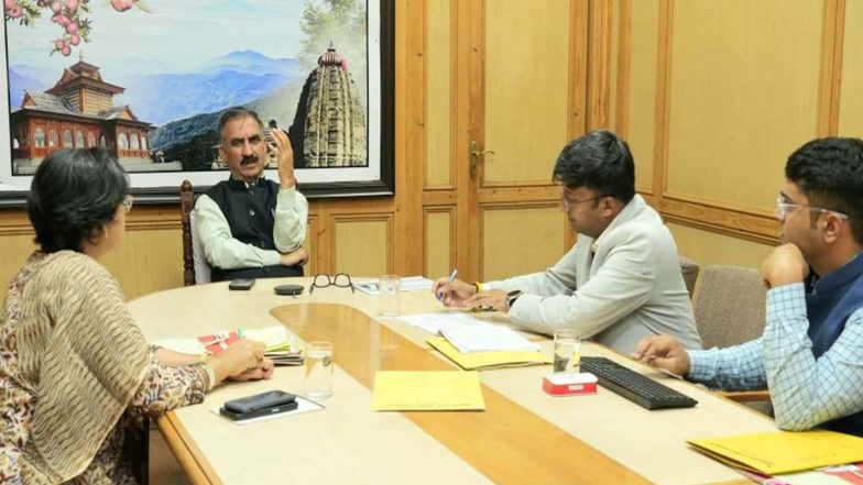 Sports News | Khelo Himachal-Chitta Mukt Abhiyan' to Be Launched to Create Awareness Against Chitta: Himachal CM Sukhu