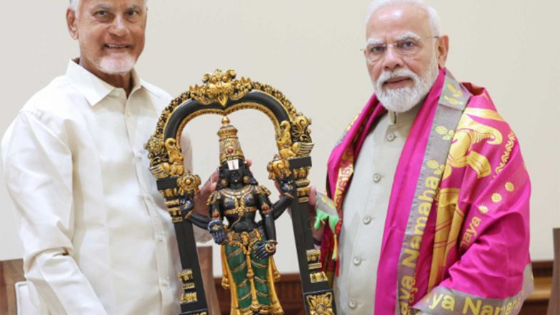 India News | Andhra Pradesh Chief Minister N Chandrababu Naidu Meets PM Narendra Modi in New Delhi