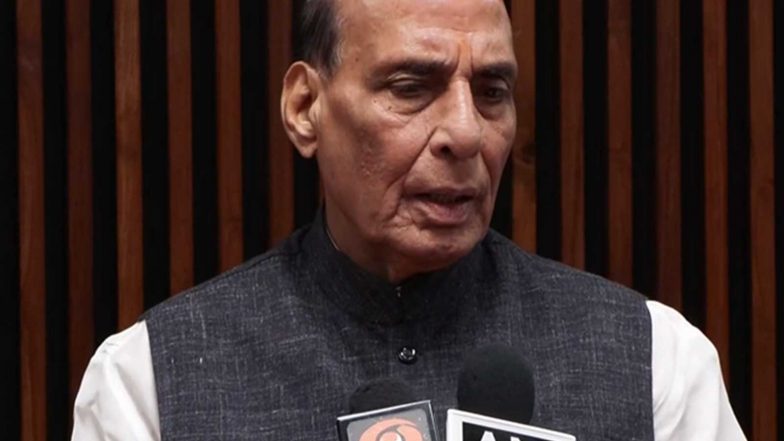 India News |  'Opposition Using Students as Political Tool': Rajnath Singh Slams 'manufactured Anger' Amid NEET Protests