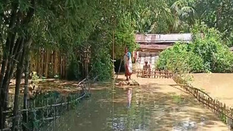India News | Assam Flood: Flood Situation Deteriorates in Jorhat; 4 Villages in Alengmora Submerged