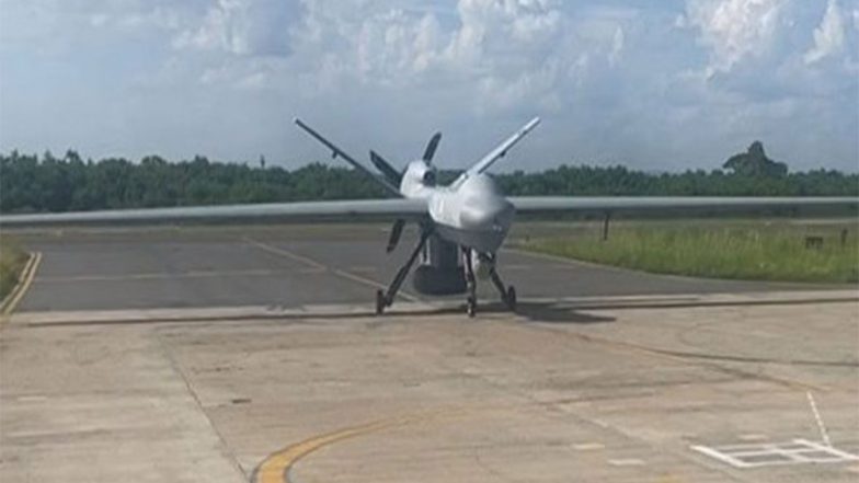 India News | Defence Ministry to Buy 10 MALE Drones for Indian Coast Guard; Adani, Solar, Tata Likely to Bid for Rs 2,000 Cr Tender
